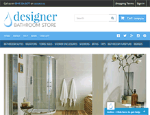 Tablet Screenshot of designerbathroomstore.co.uk